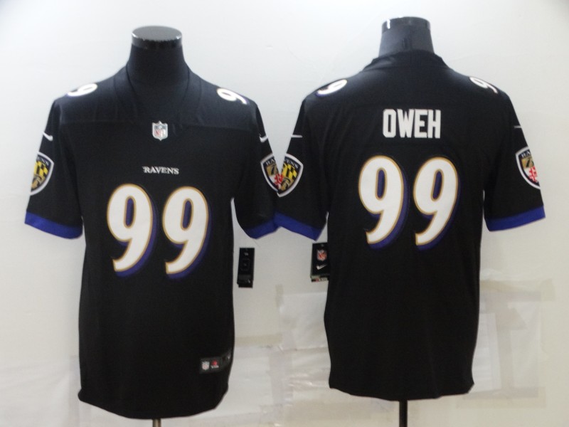 Men's Baltimore Ravens Odafe Oweh #99 Black Jersey
